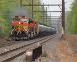 BNSF 4364 leading empty oiler B116